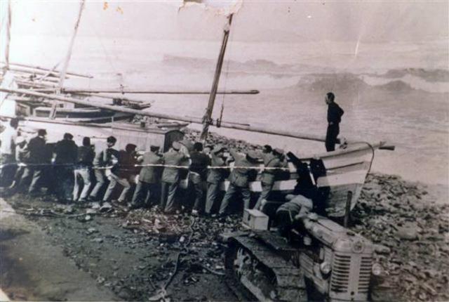 Spiaggia  "Barche Grosse "   mare in tempesta